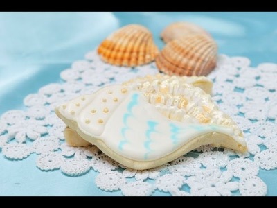 How To Decorate Sea Shell Cookies, Brushed Embroidery Technique