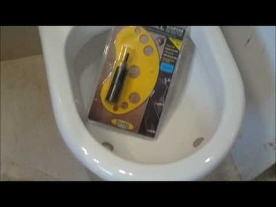 How to drill a hole into a ceramic sink toilet pedestal bathroom loo urinal,