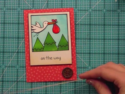 How to make a baby card from start to finish { Lawn Fawn }