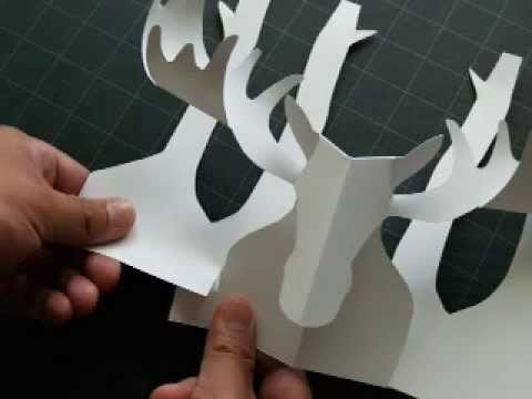 How to Make a Kirigami Moose Pop-up Card