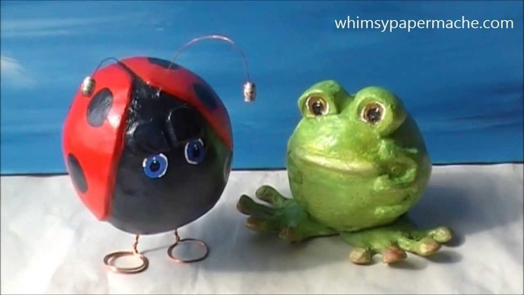 How to Make a Paper Mache Clay Lady Bug