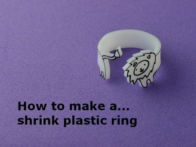 How to make a Shrink Plastic Ring