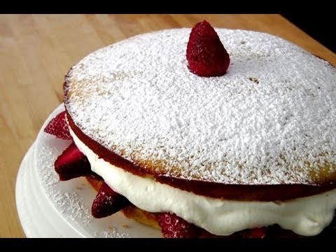 How to make a Strawberry Cake - by Laura Vitale - Laura in the Kitchen Ep. 103