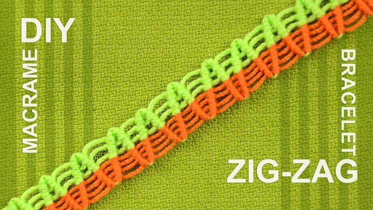 How to Make a ZigZag Macrame Bracelet. Tutorial