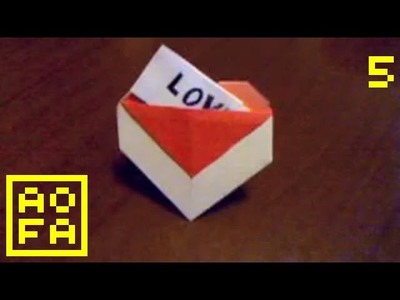 How to make an Origami Heart with a Pocket . for all (05)