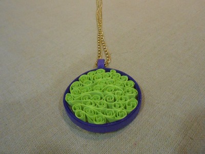 How to make Beehive Quilling Pendant - Making Tutorial