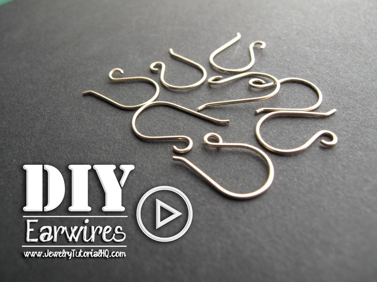 How to Make Perfect Earwires with a neat trick- Make 2 at a time