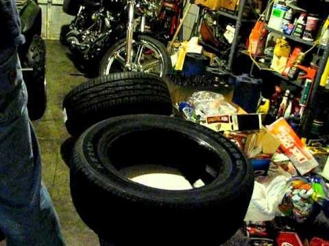 How to mount a tire without using any tools
