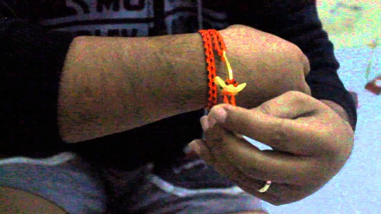 Liferaft station : Anchor rope bracelet