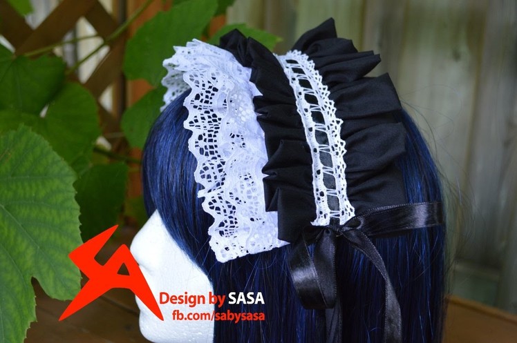 Lolita.Maid Headband Headress Sewing Tutorial