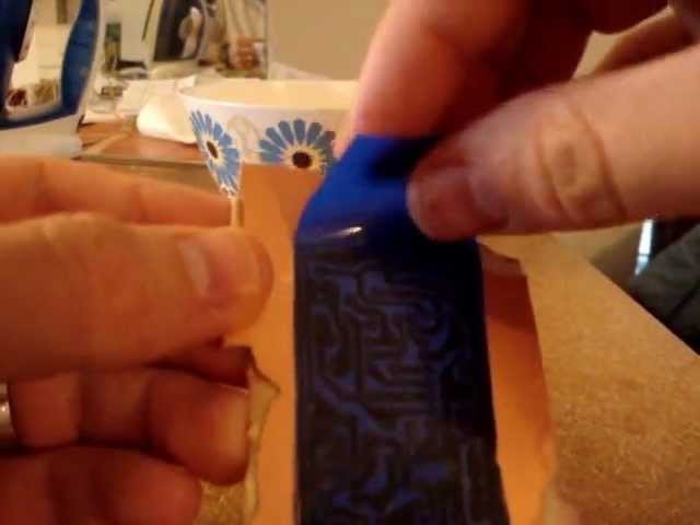 Make a PCB with Press & Peel blue transfer paper