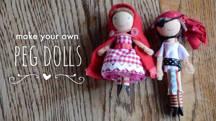 Make your own peg dolls