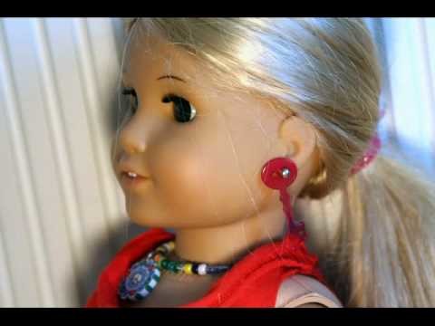 Making Earrings for your American Girl Doll