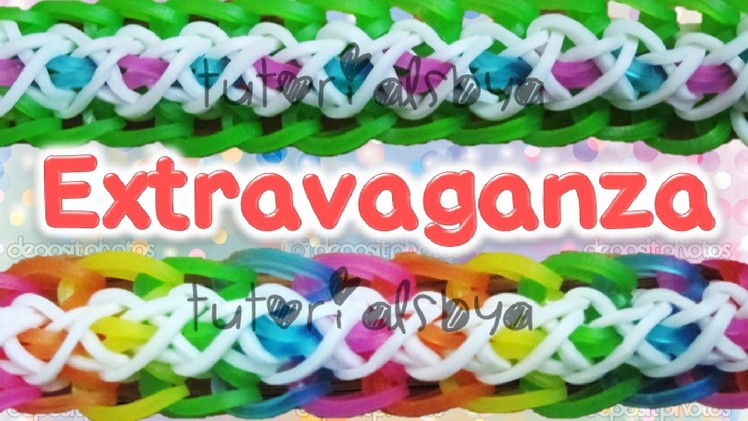 NEW Extravaganza Bracelet Rainbow Loom Tutorial