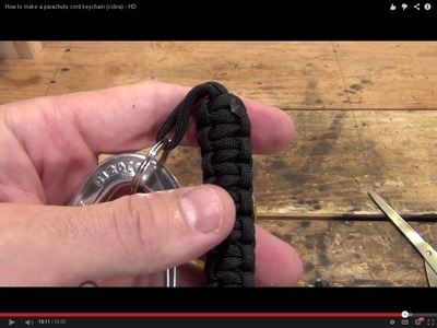 Paracord #7 - How to make a paracord keychain (cobra) - HD
