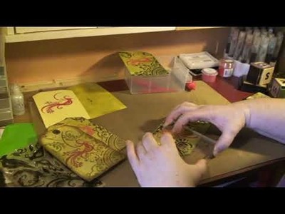 Tutorial - bird tag - Tim Holtz distress ink and clear stamps blending tool
