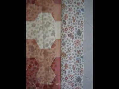 A simple way to finish and bind hexagon patchwork