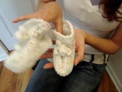 Baby booties and hat