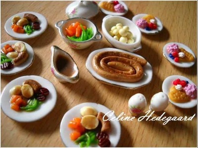 Dollhouse miniatures and dolls 1:12 scale - polymer clay