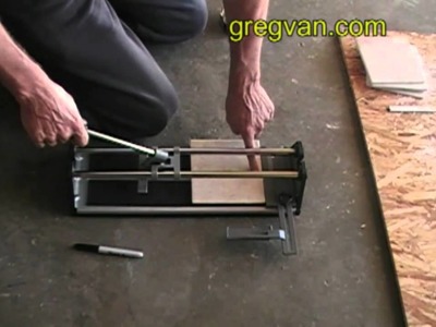 How to Use a Tile Cutter