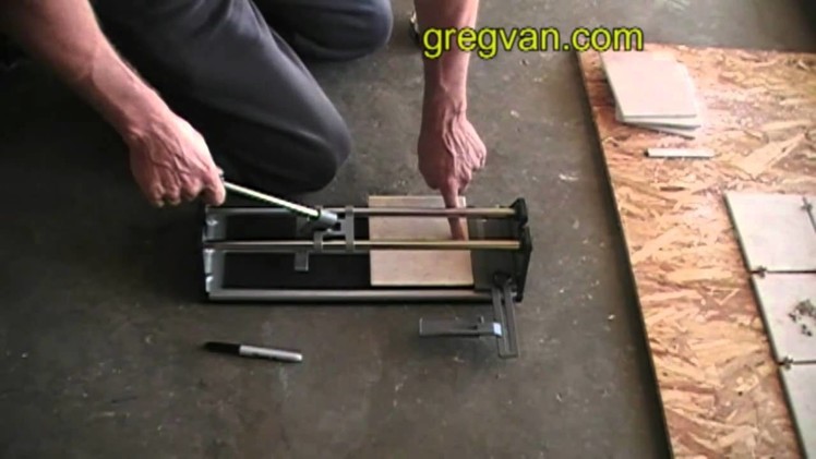 How to Use a Tile Cutter
