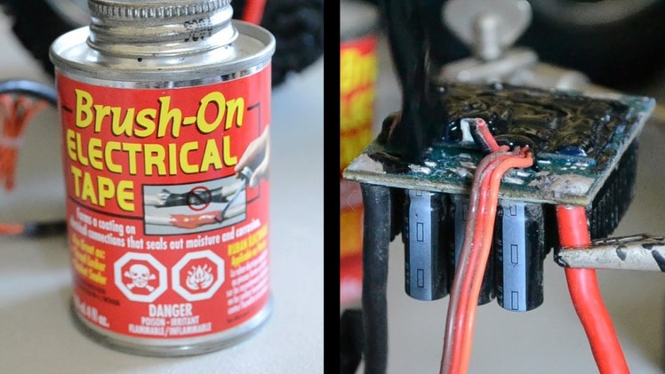 How to Waterproof a Brushless ESC for Driving in Snow | Brush On Electrical Tape | Permanent