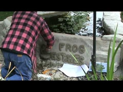 Making a Faux Rock Wall Part 3 Adding a Frog and Finishing