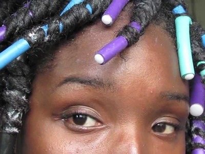 NATURAL & TRANSITIONING HAIR:  SPIRAL CURLS WITH FLEXIRODS