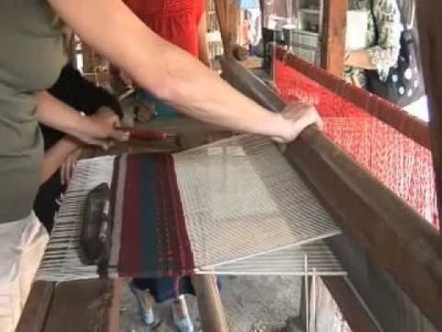 Zapotec Women's Cooperative; Alisa and Sean Work the Loom