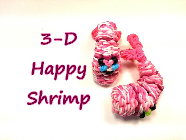 3-D Happy Shrimp Tutorial by feelinspiffy (Rainbow Loom)