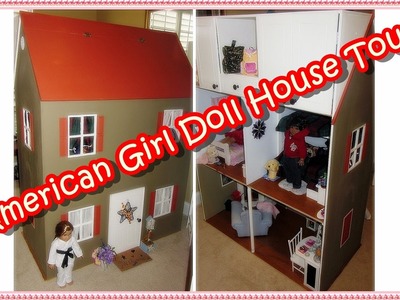 "American Girl Doll House Tour" (Custom Made AG Doll House): How I Made it