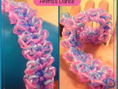 Anitra's Dance bracelet tutorial (hook only) rainbow loom bands