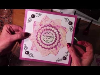 Cindy's Creative Inspirations Smooch Ink Marble Paper