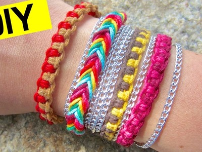 DIY Friendship Bracelets | How to Make a Fishtail Bracelet