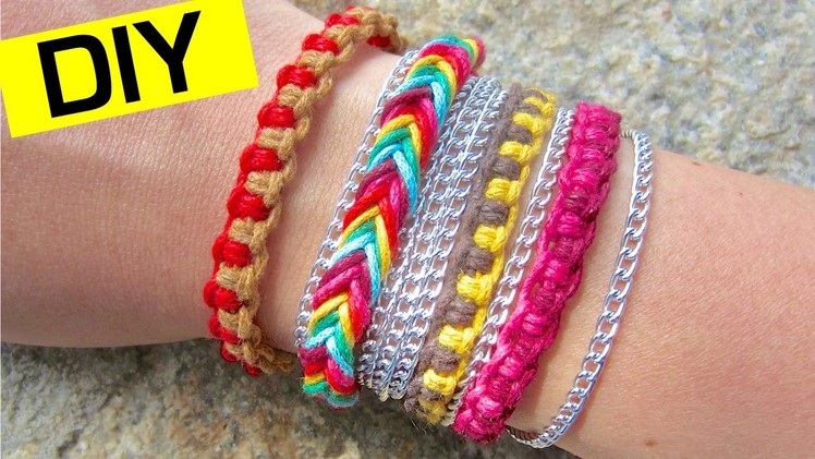 DIY Friendship Bracelets | How to Make a Fishtail Bracelet