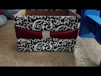 DIY: how to make storage box from diaper box organize.decorate room closet