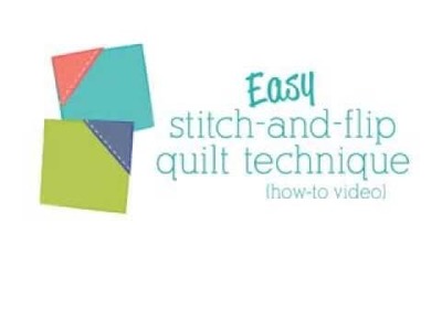 Easy stitch-and-flip quilt technique (how-to video)