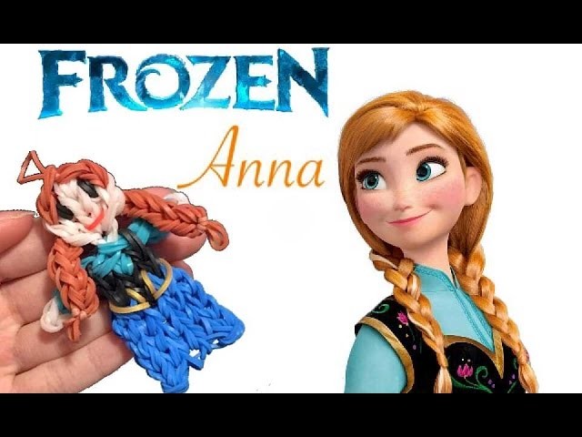 Frozen anna con elastici rainbowloom anna frozen tutorial rubber band