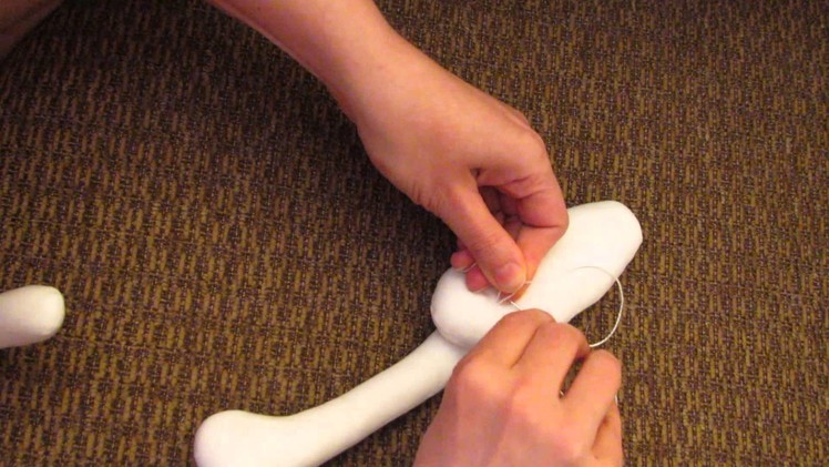 How to attach or sew legs on stuffed toy