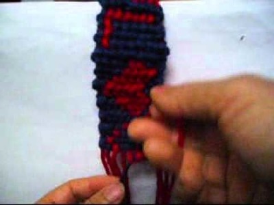 How To make A Alpha Style  Friendship Bracelet With The Letter V.