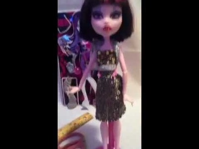 How to make a monster high doll dress #2