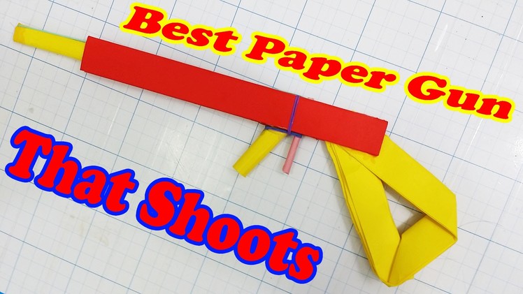 How to make a Paper Gun that Shoots - With Trigger