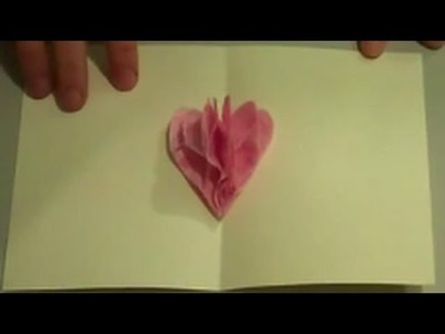 How to Make a Pop Up Tissue Paper Valentine Heart Card