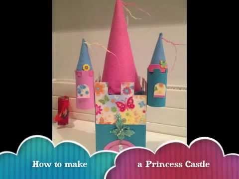 How to make a Princess Castle with toilet rolls. Knutselen