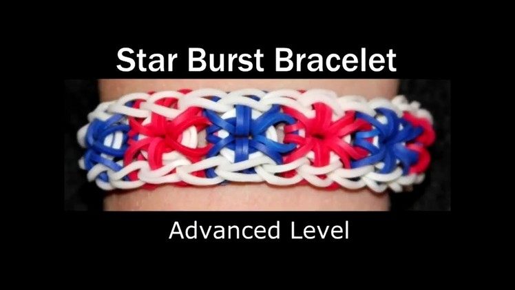 How to make a Rubber Band Starburst Bracelet - Hard Level