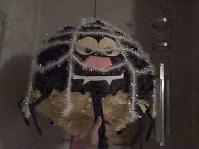 How to make a spider pinata