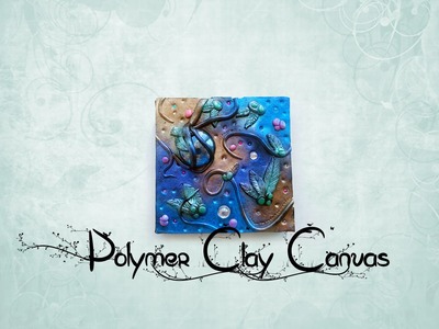 How To Make Pretty Polymer Clay Canvas Tutorial