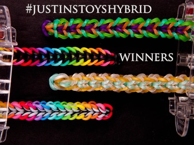 #JUSTINSTOYSHYBRID winners! Best 4 Rainbow Loom Fishtail Designs