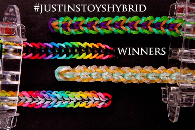 #JUSTINSTOYSHYBRID winners! Best 4 Rainbow Loom Fishtail Designs