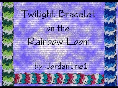 New Twilight Bracelet - Rainbow Loom, Crazy Loom, Bandaloom, Wonder Loom